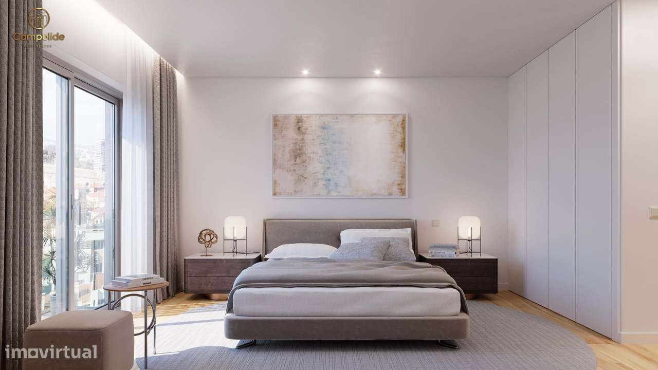 Apartamento T2 com terraço e parqueamento no "Campolide Residences" - Grande imagem: 3/35