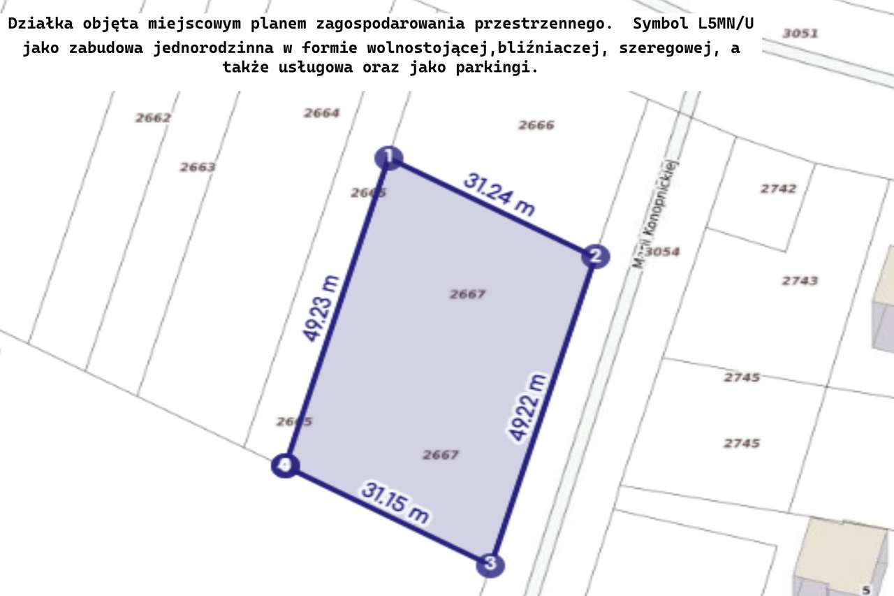 Działka budowlana w miejscowości Wysoka, ŁAZY-6