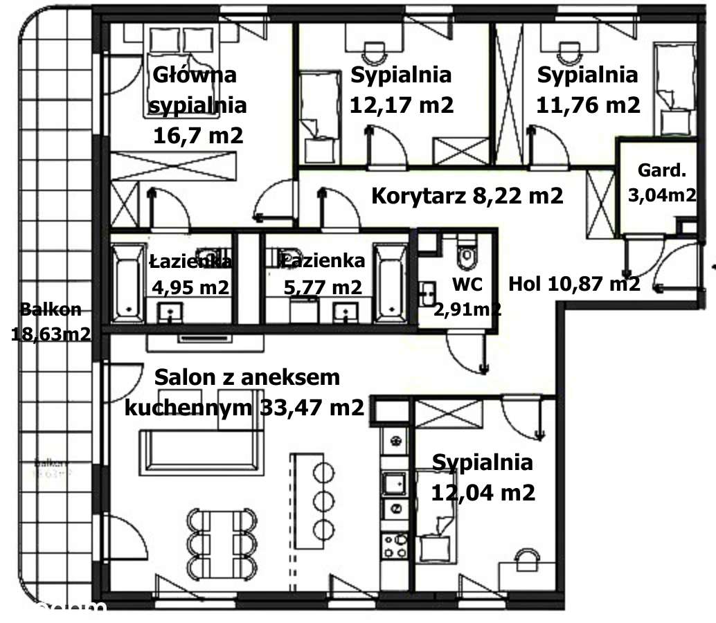 5pokojowy apartament z tarasem w kameralnym budynku. 10 min do centrum-3