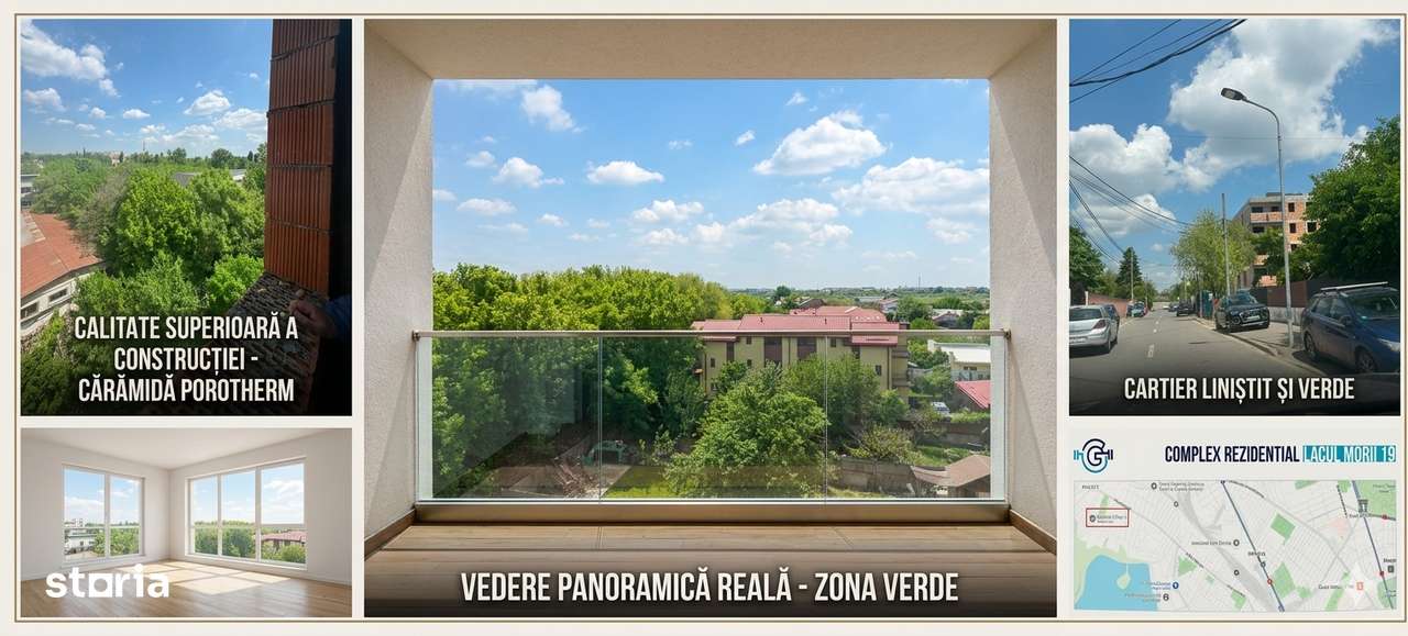 Apartament cu 3 camere si doua bai, la langa Lacul Morii