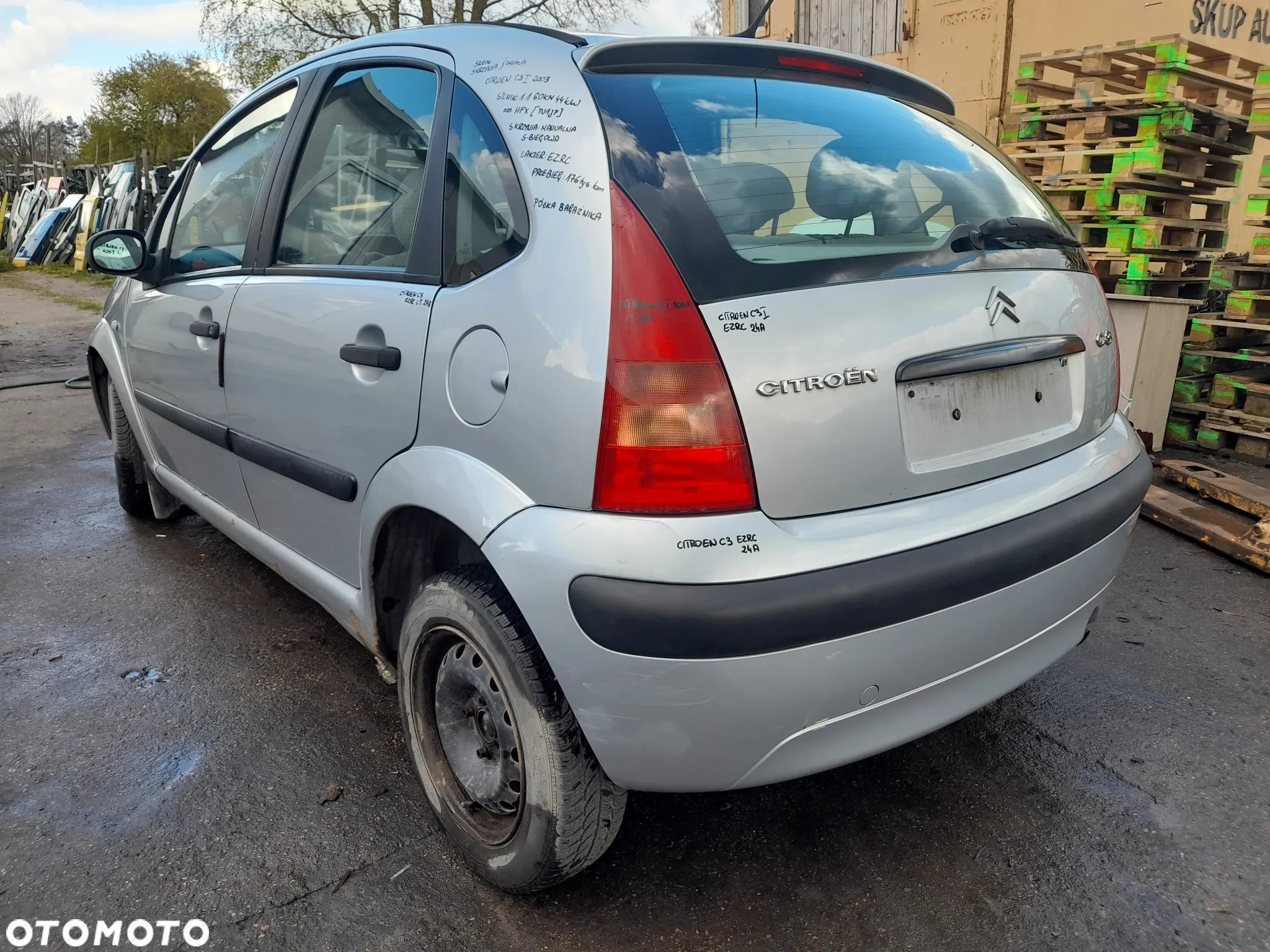 CITROEN C3 I DRZWI LEWY TYŁ LEWE TYLNE EZRC - 13