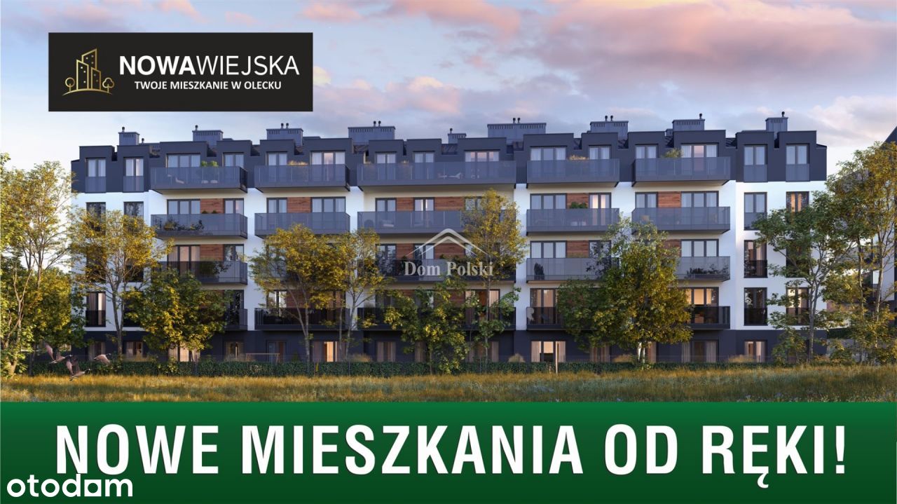 3 pokojowe mieszkanie na parterze 55,73 m2