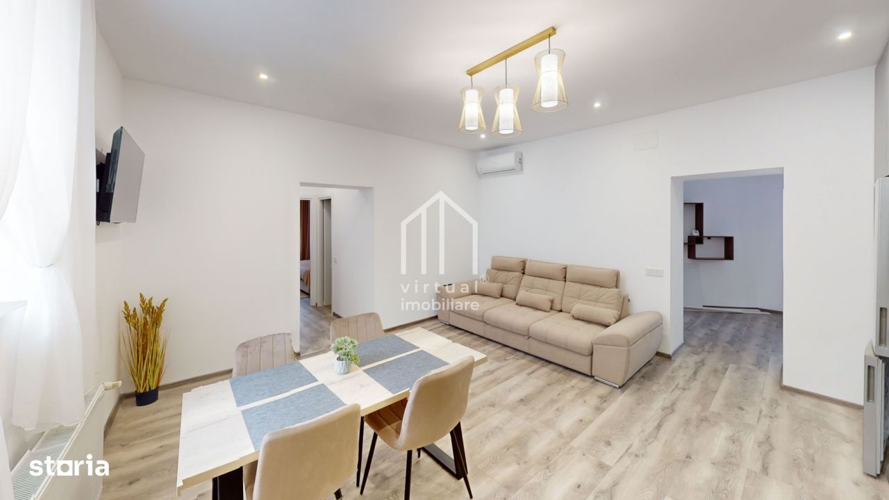 2 apartamente la casa, 92mp utili, renovate recent, pod, Piata Cluj.