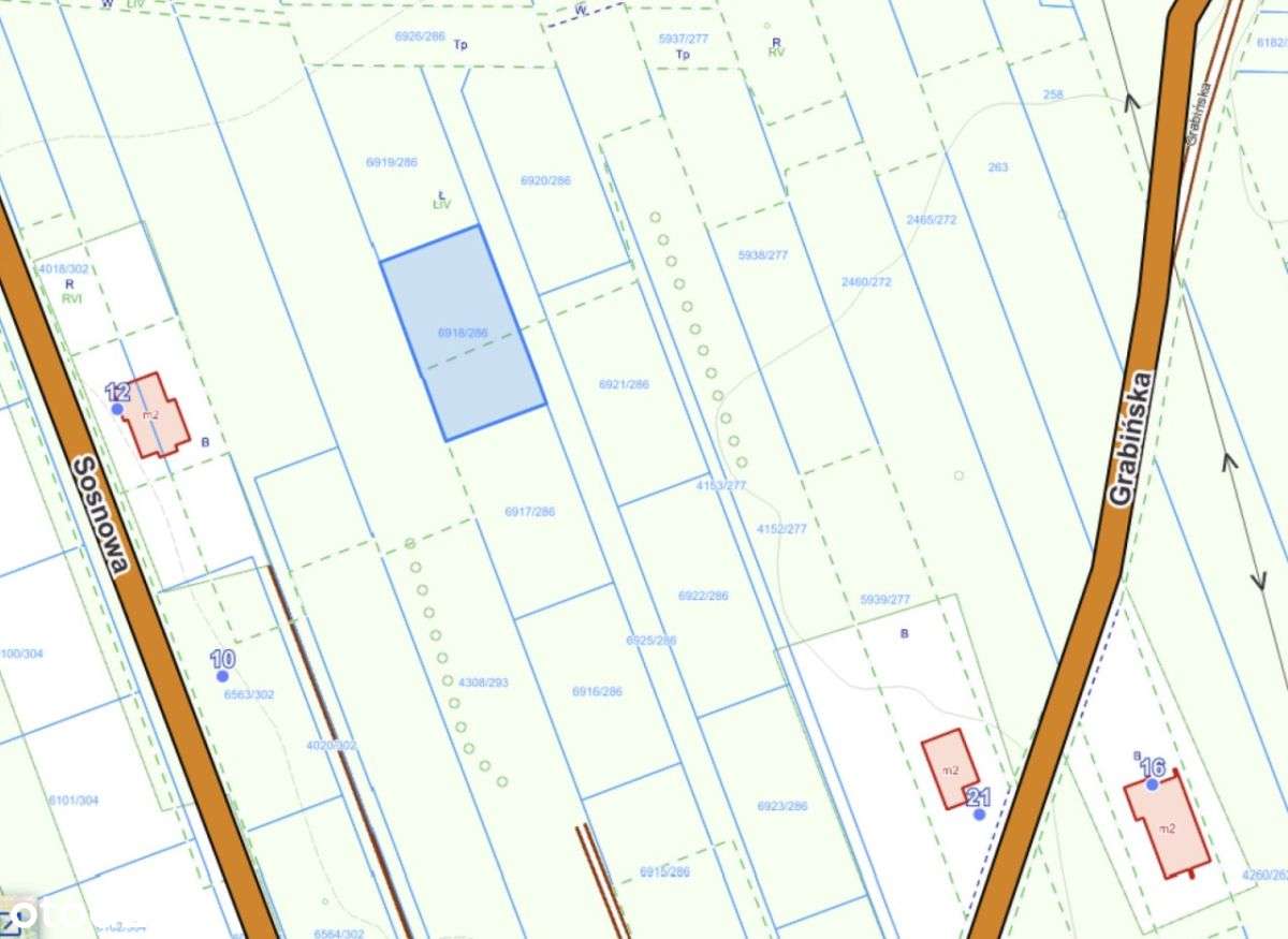 Boronów, ul. Grabińska – działka budowlana 804 m²-2