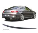 LIP SPOILER TRASEIRO PARA MERCEDES C LOOK AMG COUPE W205 C205 PRETO BRILHANTE - 1