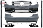 Pachet Exterior Complet cu Ornamente Evacuare Negre Mercedes E-Class W212 Facelift- livrare gratuita - 1