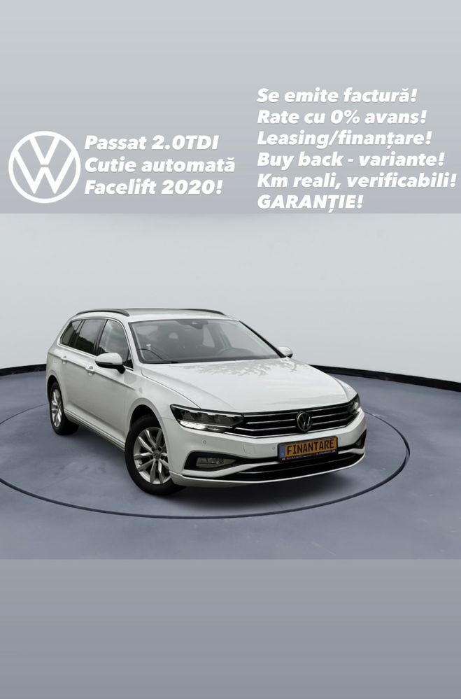 Volkswagen Passat B8 [2014 - Prezent] 2.0 TDI SCR DSG Elegance 2020