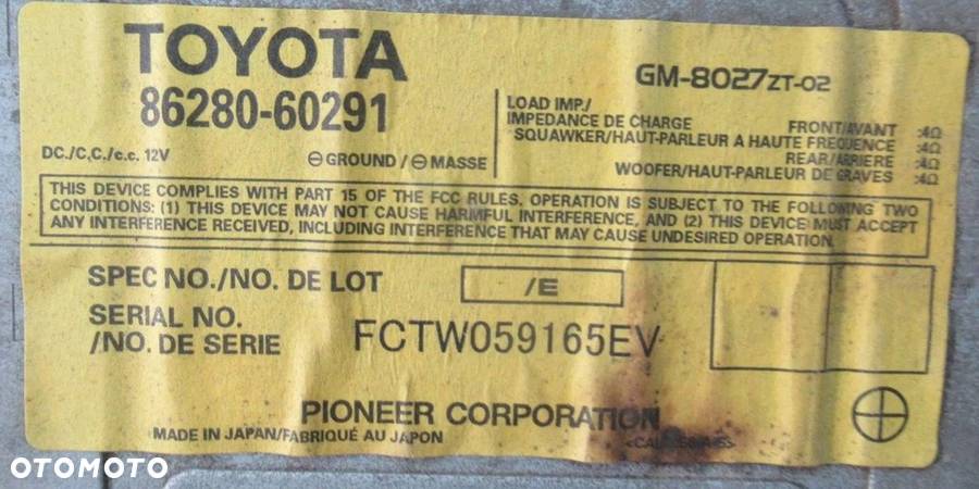 TOYOTA LAND CRUISER J120 WZMACNIACZ AUDIO 8628060291 - 4