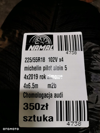 225/55R18 michelin 2019 opony zimowe 6,5mm 4738 - 8