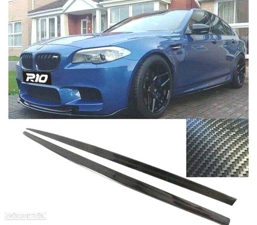 EMBALADEIRAS LATERAIS PARA BMW SERIE 5 F10 F11 10-17 M-PERFORMANCE CARBONO - 1