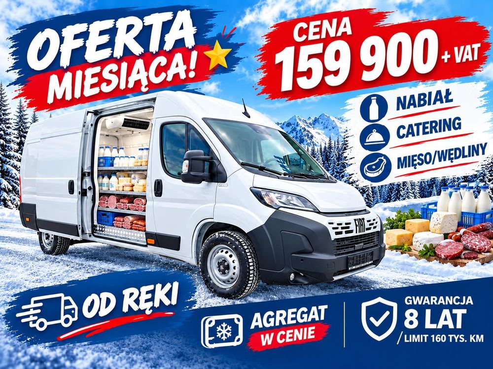 Fiat Fiat OD RĘKI- IZOTERMA AGREGAT W CENIE! OD RĘKI - IZOTERMA Furgon + AGREGAT Zanotti z grzaniem