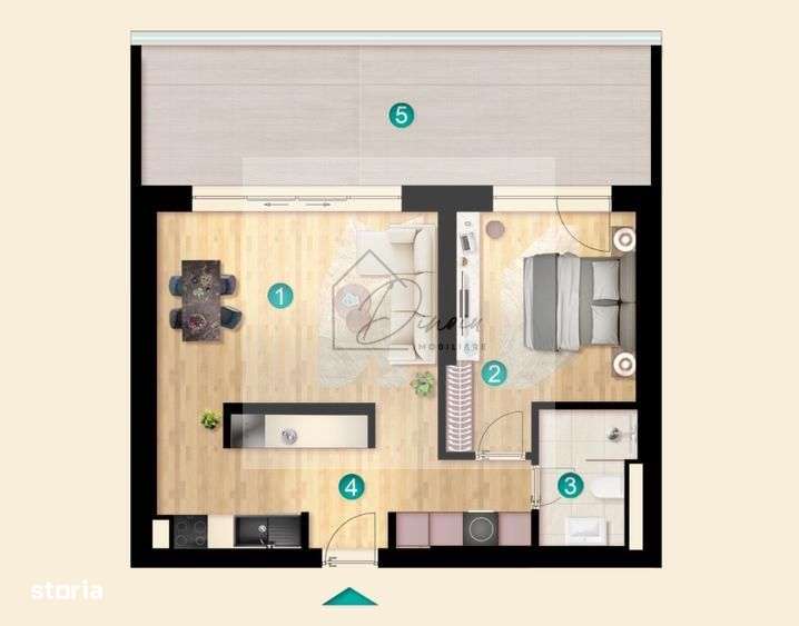 COM 0% I Apartament 2 camere IResidence Plaza Pipera I pret final - Imagine principală: 3/12