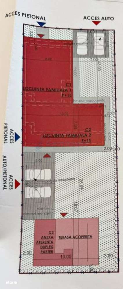 De vânzare teren 595 mp și 3 case la rosu in Oradea Gaminvest V4306B-3
