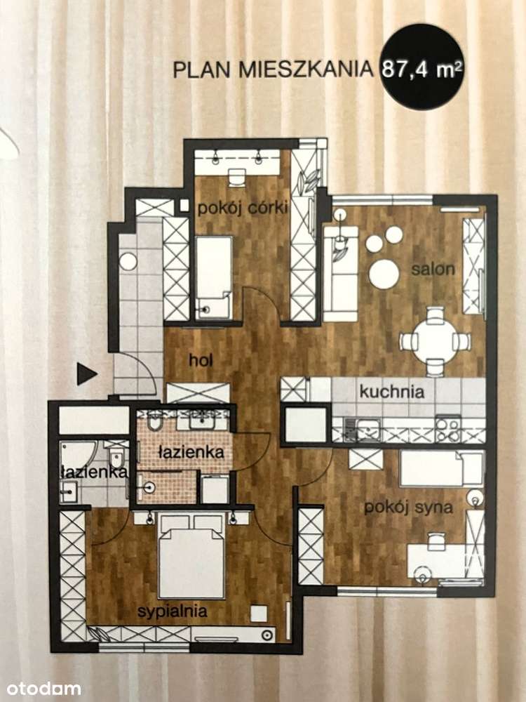 4 pokoje, 2 miejsca parkingowe-7