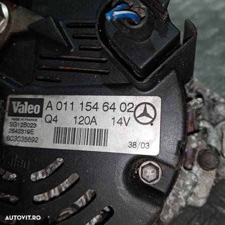 Alternator Mercedes CLK C Class 3.2 | A0111546402 | SG12B023 | 2542319E | 603035692 | Clinique Car - 4