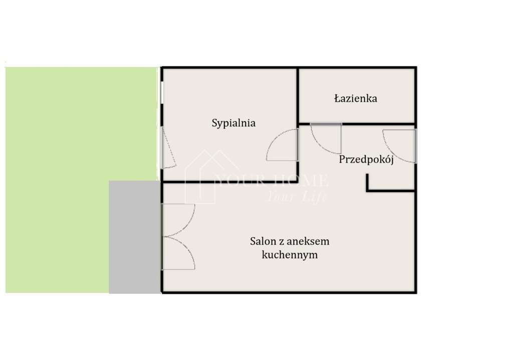 2pokoje z ogródkiem•MP+Komórka•Niska zabudowa•2021-8