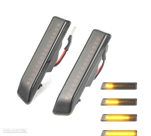 PISCAS LATERAIS DINAMICOS LED PARA BMW SERIE 3 E36 96-99 X5 E53 99-06 ESCURECIDOS - 1