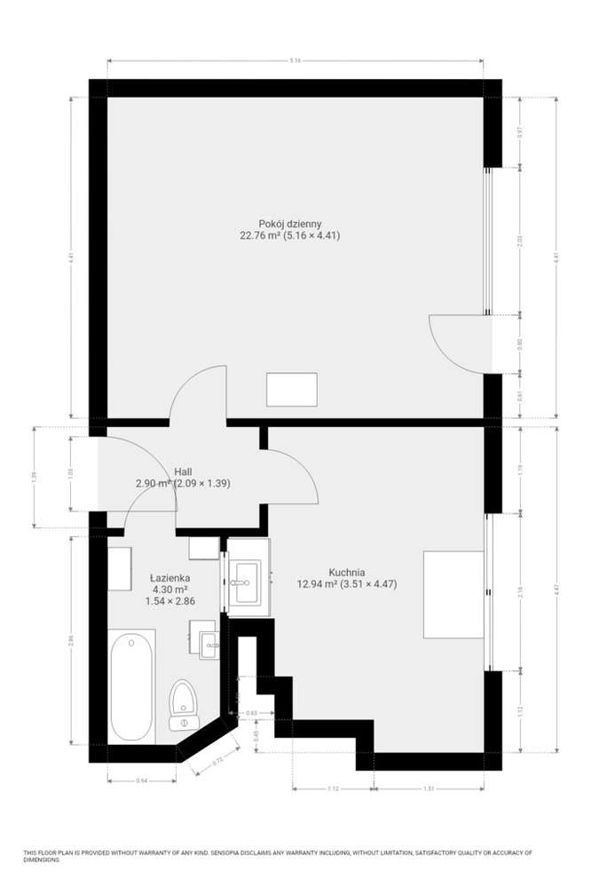 Duży salon, balkon, centrum, ogrzewanie gazowe-10