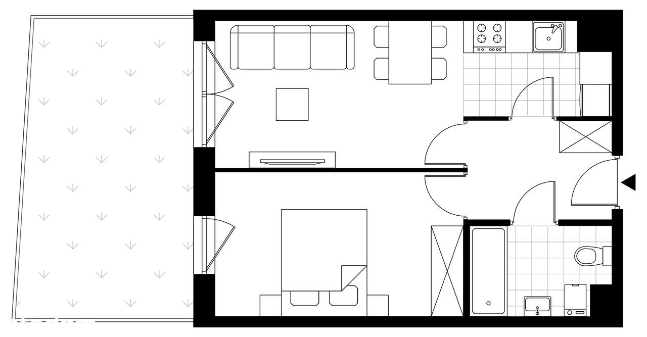 Diamentowe Tarasy | nowoczesne mieszkanie D/M01 - Pełny obrazek: 4/8