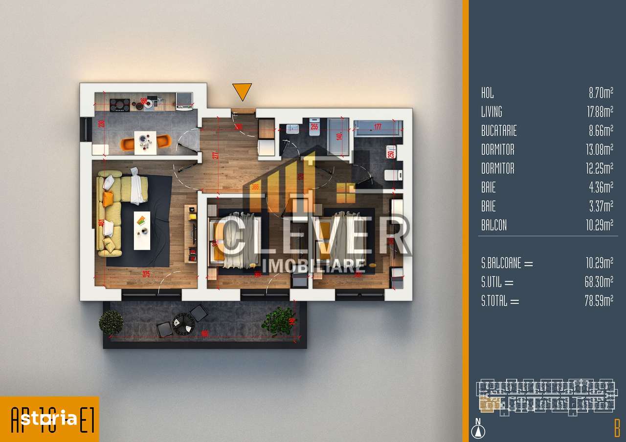 Apartament decomandat 3 camere Th. Pallady Sector 3 - Imagine principală: 1/9