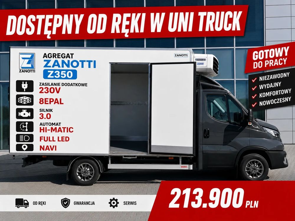 Iveco FABRYCZNIE NOWE • BEZ KOMPROMISÓW • FULL OPCJA izoterma dla wymagajacych,full wypas,zasilanie 230V,automat,3.0 silnik