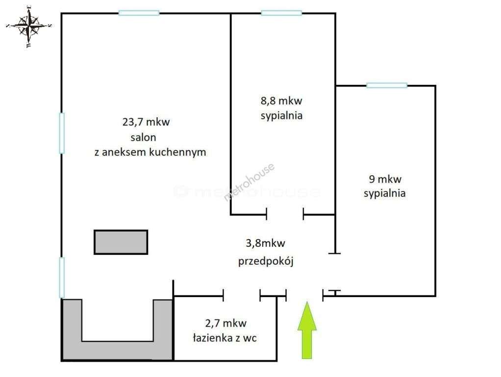 Mieszkanie, 48 m², Siedlce - Pełny obrazek: 2/17