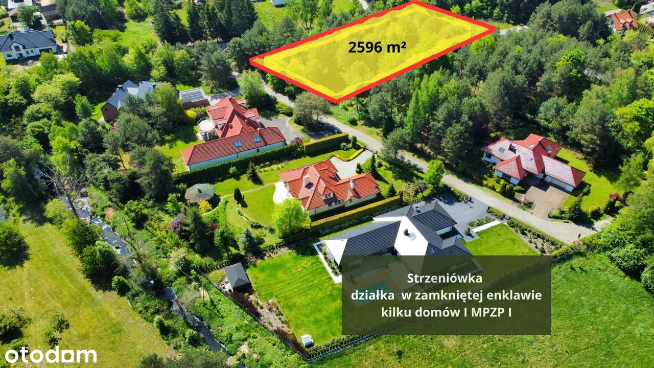 Strzeniówka | działka 2596 m² w zamkniętej enklawie rezydencjonalnej-3