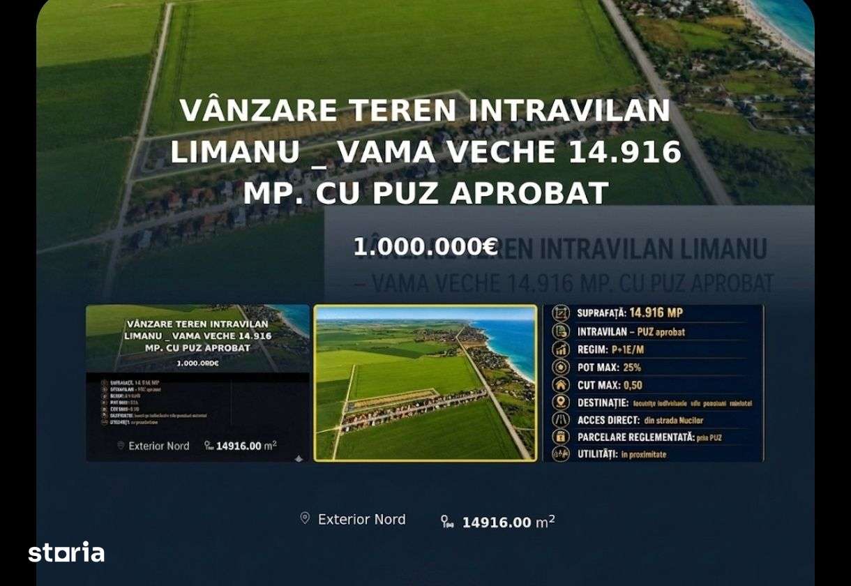 Vanzare loturi teren intravilan Vama Veche minim 500mp. PUZ-8