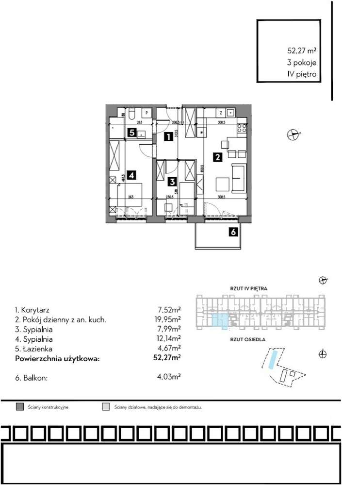 Nowoczesne 3-pokojowe mieszkanie z balkonem-9