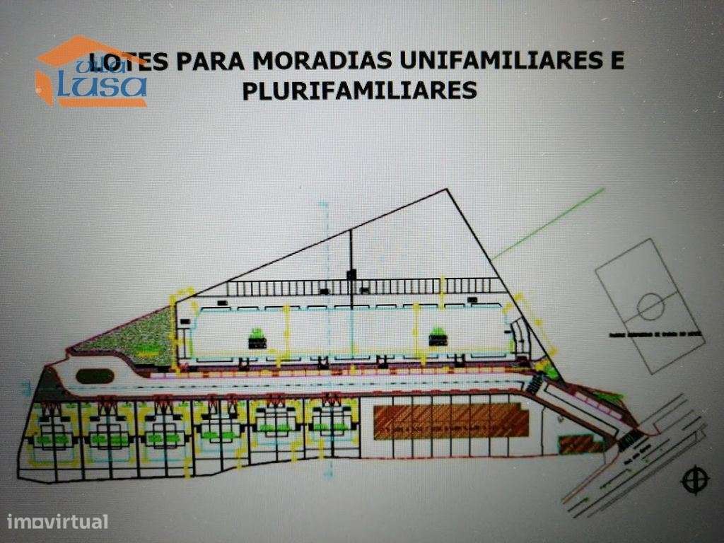 Lote para Construção em altura (cave + R/c+2) em Baguim do Monte - Grande imagem: 2/4