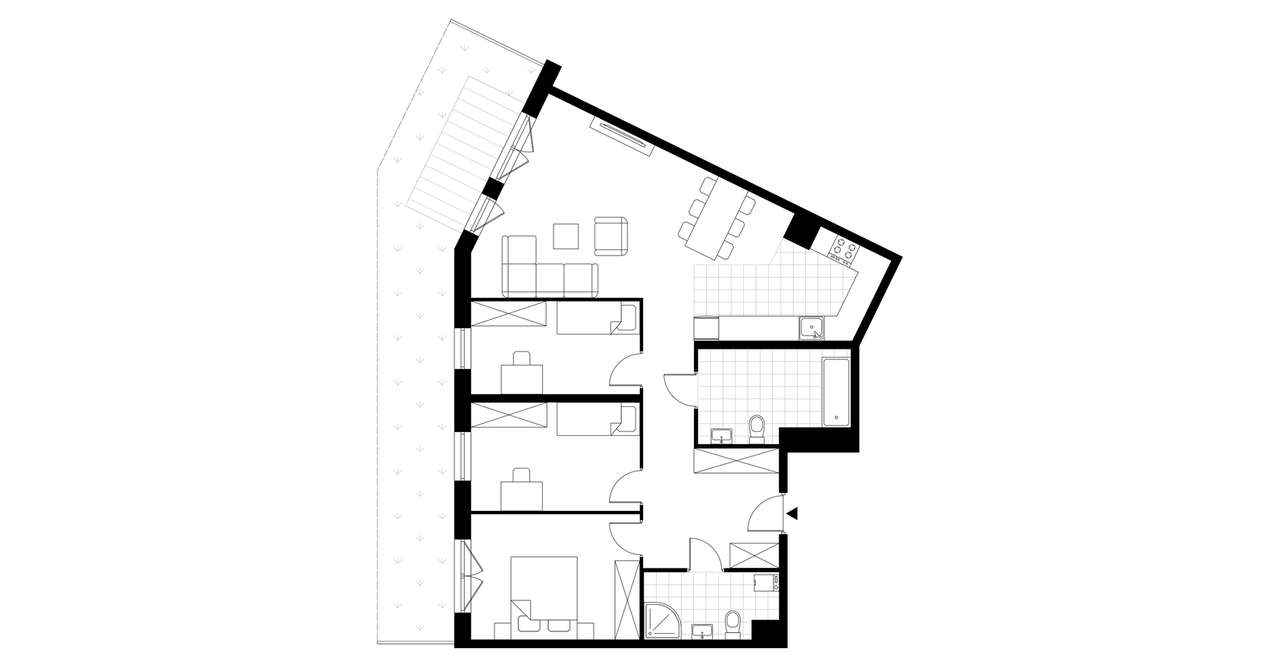4-pokojowe mieszkanie 90m2 + ogródek Bez Prowizji - Pełny obrazek: 3/8