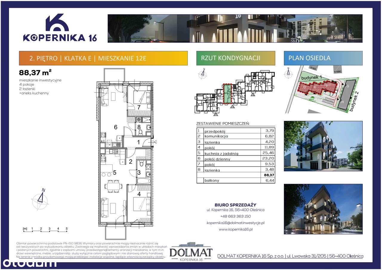 Kopernika 16 | mieszkanie 4-pok. | E12 - Pełny obrazek: 2/7