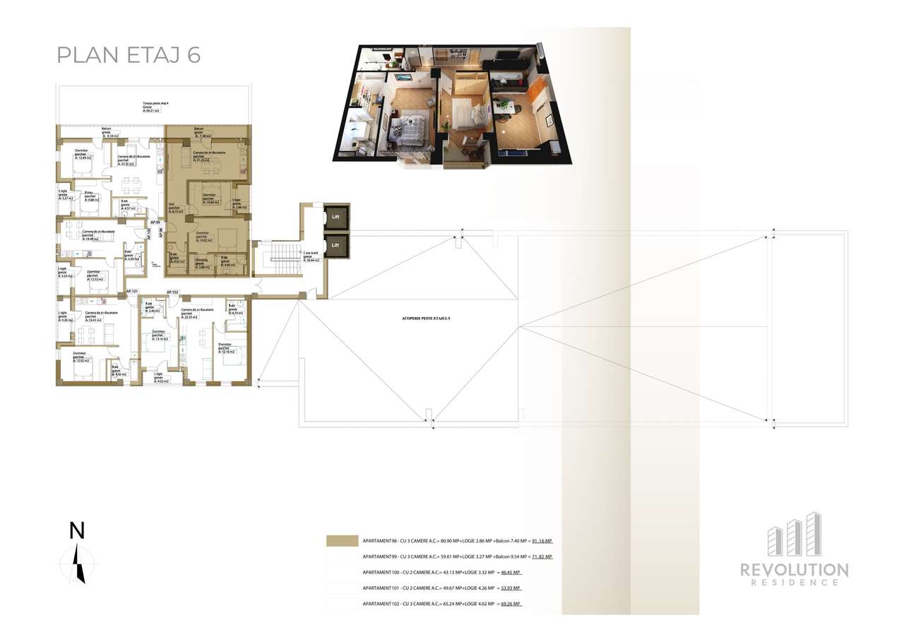 NEW! Apartamente 2 camere - Republicii 115, Baia Mare-11