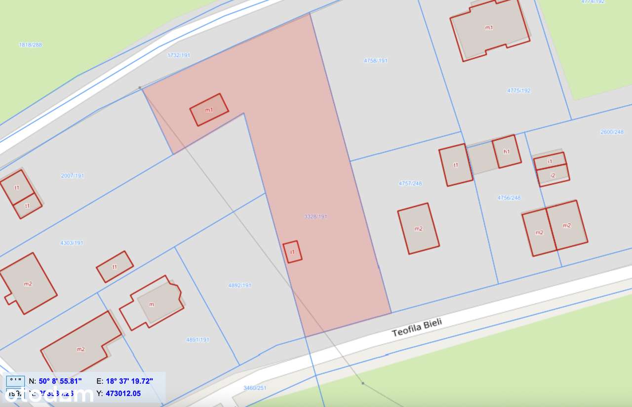 Działka  2057 m² z domkiem i basenem | Rybnik – Kamień | Uzbrojona!-1