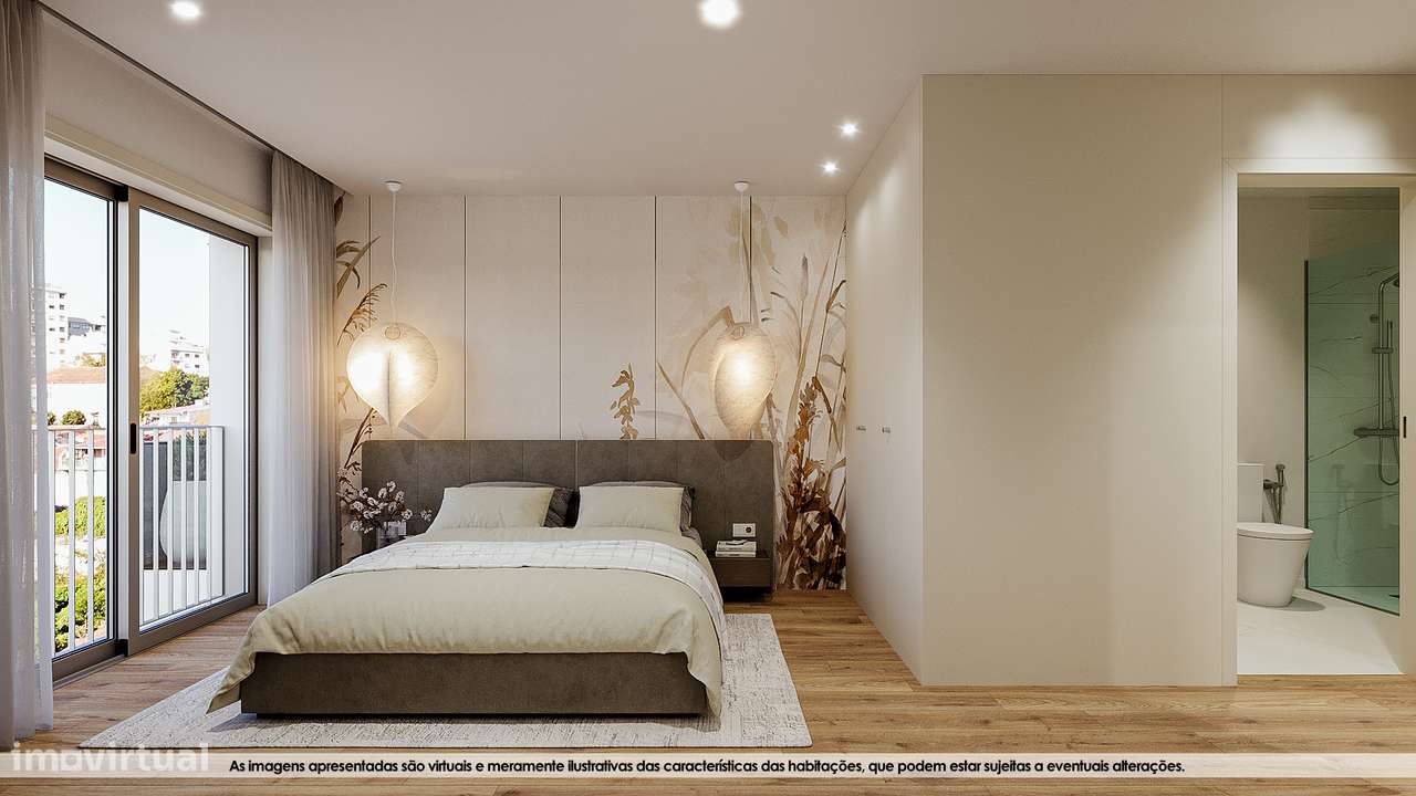 Apartamento T1 c/ lugar de garagem no Porto-9