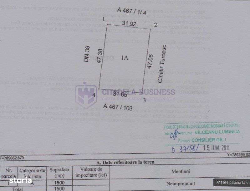 LAZU - Teren intravilan 1500 mp, cu deschidere la DN39!-8