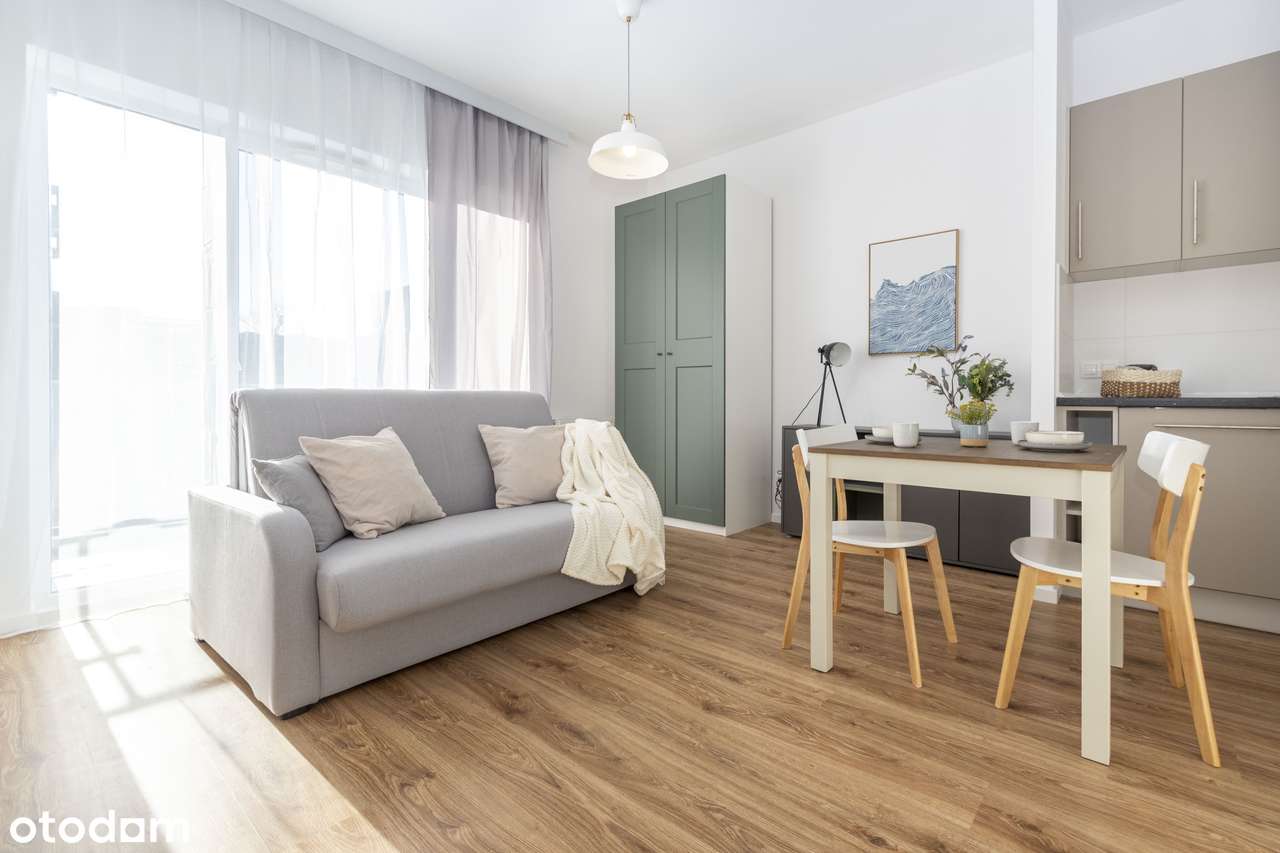 Jasne studio z kącikiem sypialnym obok UEK, bez prowizji, Rabat - Pełny obrazek: 1/11