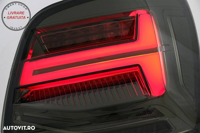 Stopuri Full LED VW POLO 6R 6C 61 (2011-2017) Semnal Dinamic Vento Look Fumuriu- livrare gratuita - 4