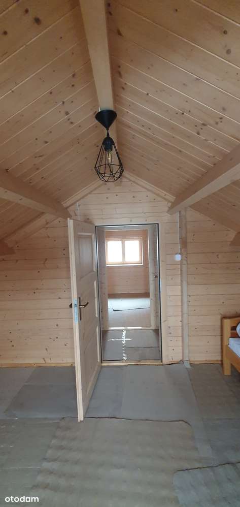 Uroczy, całoroczny dom drewniany 70m2 + zadaszony taras 14 m2-7