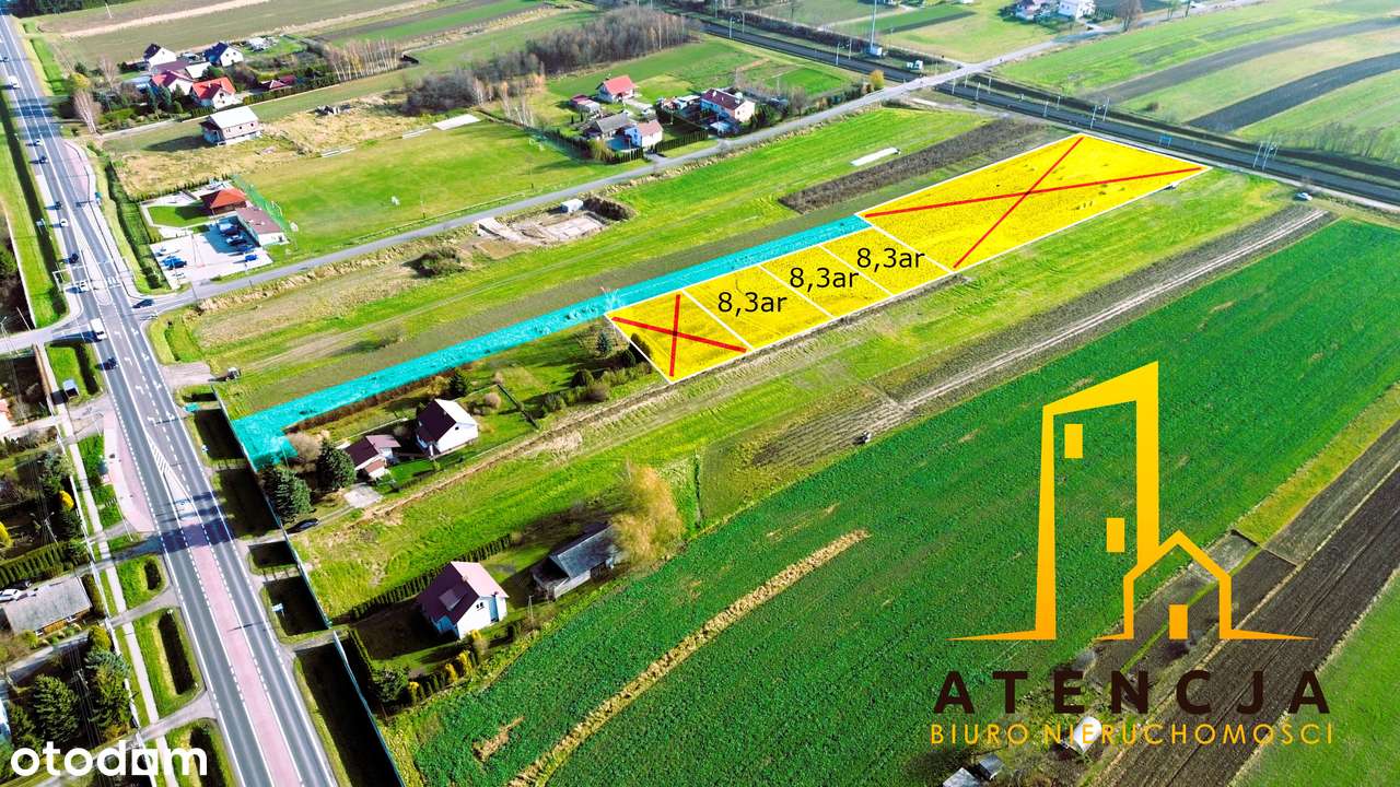 Działka Na Sprzedaż  8,40 ar WZ  Klęczany - Pełny obrazek: 2/2