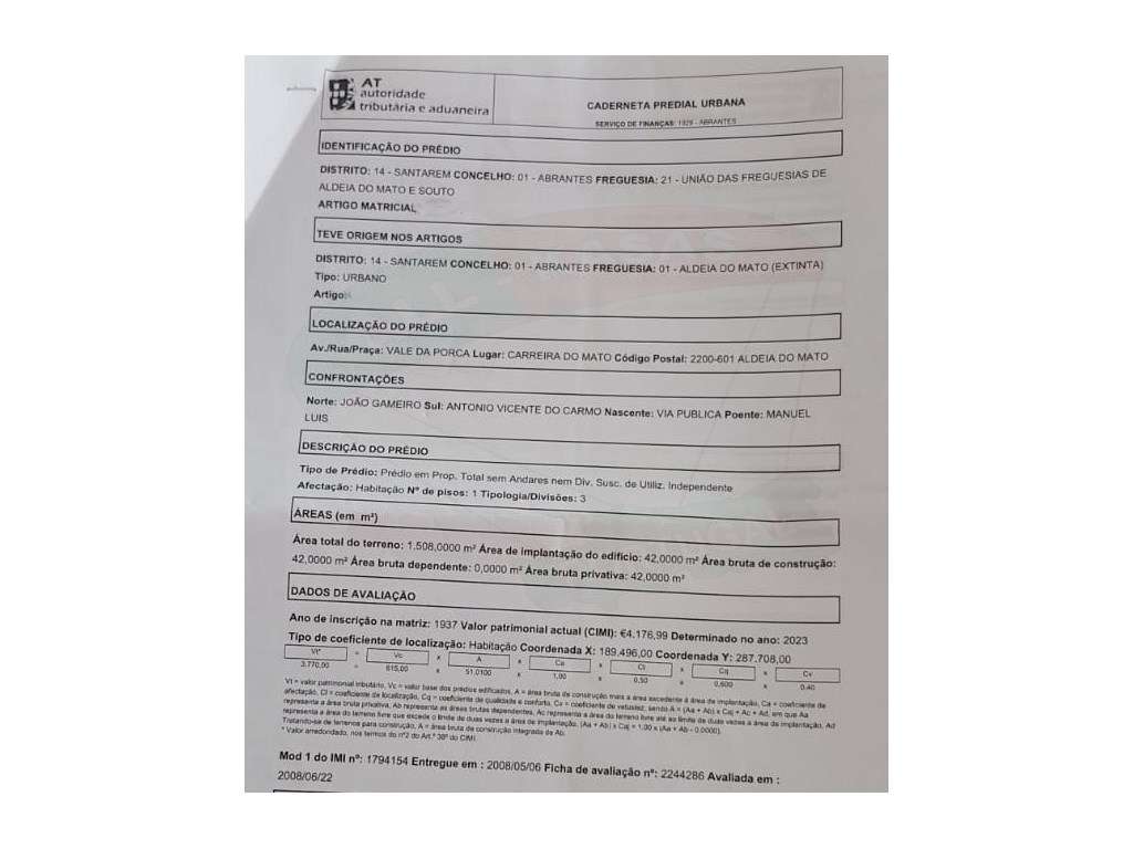 Terreno urbano c/moradia em ruínas, Aldeia do Mato, Abrantes - Grande imagem: 4/4