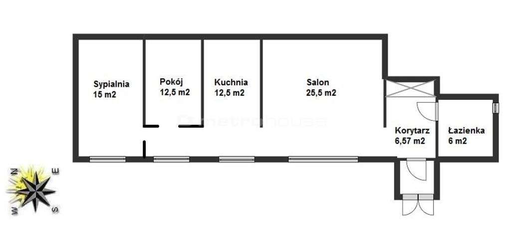 Przestronne mieszkanie z kominkiem_Własne wejście.-10