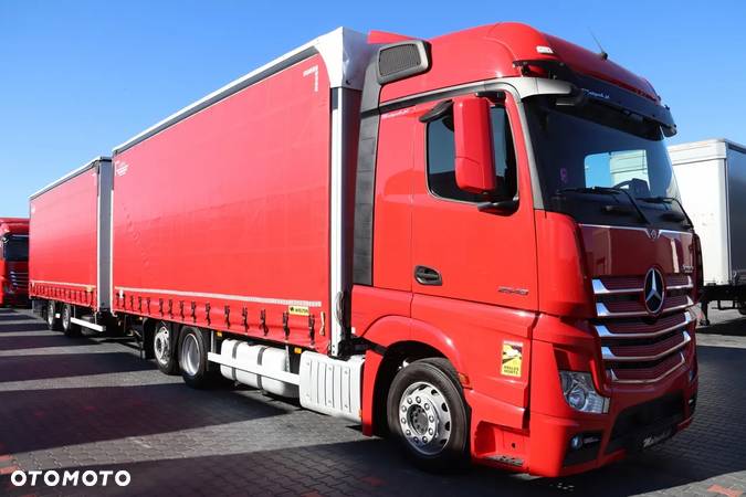 Mercedes-Benz ACTROS 2548 / ZESTAW TANDEM 120 M3 / PRZEJAZDOWY / 7,36 M + 8,15 M / KLIMA POSTOJOWA / - 7