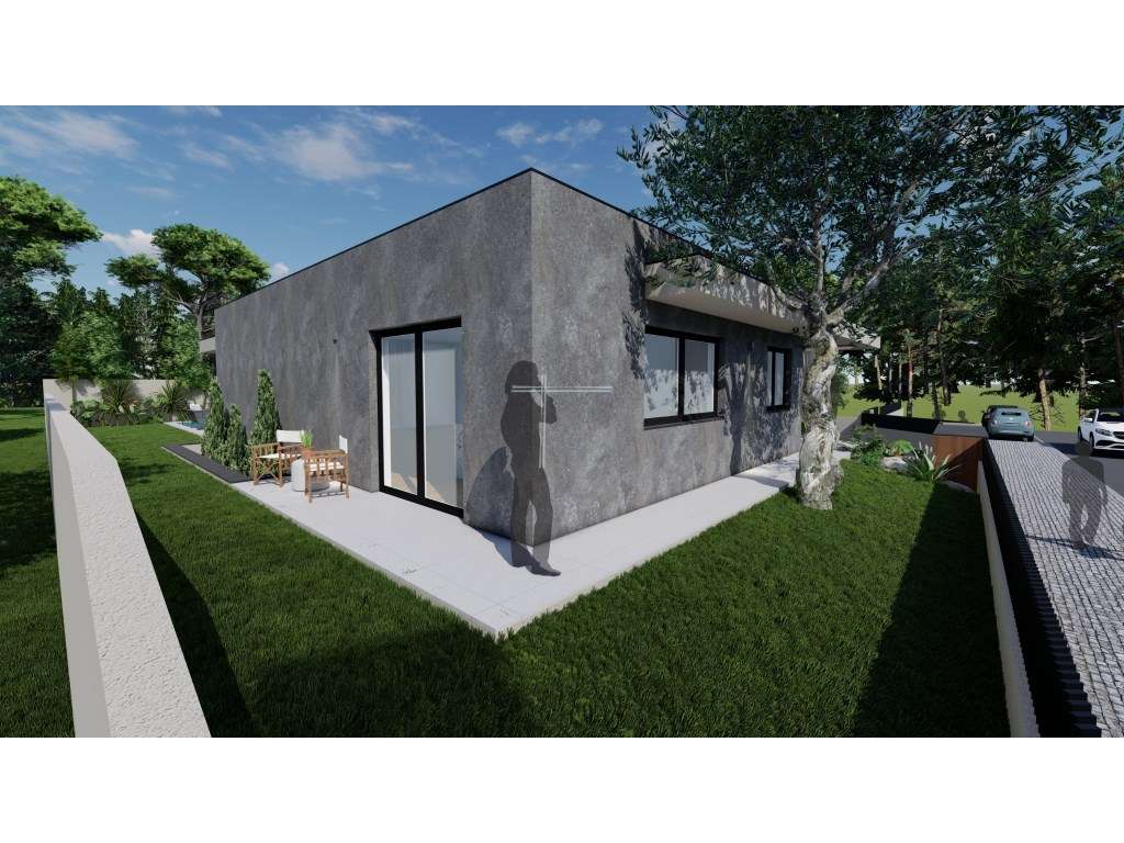 Moradia isolada T5, arquitetura contemporânea com garagem e piscina...-9