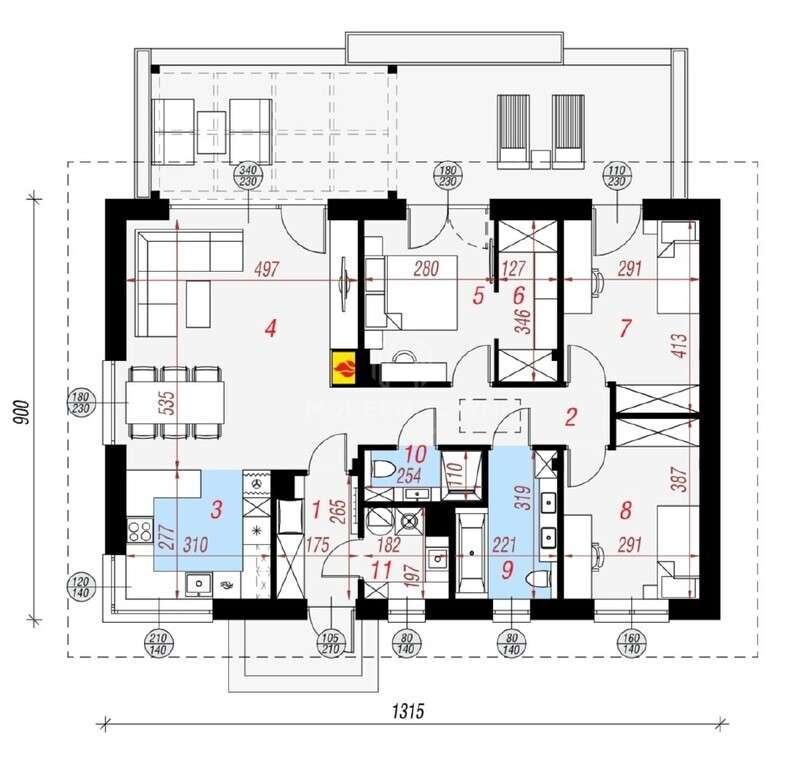 Dom Parterowy Wolnostojący 4 pok., Sowia Wola-18
