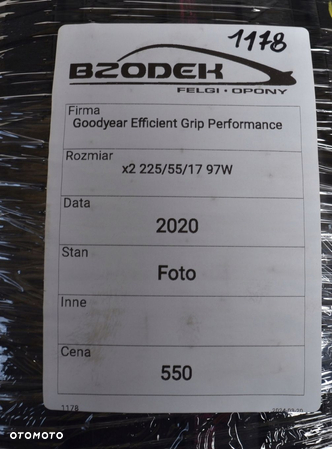 Goodyear EfficientGrip Performance 2x 225/55/17 - 8