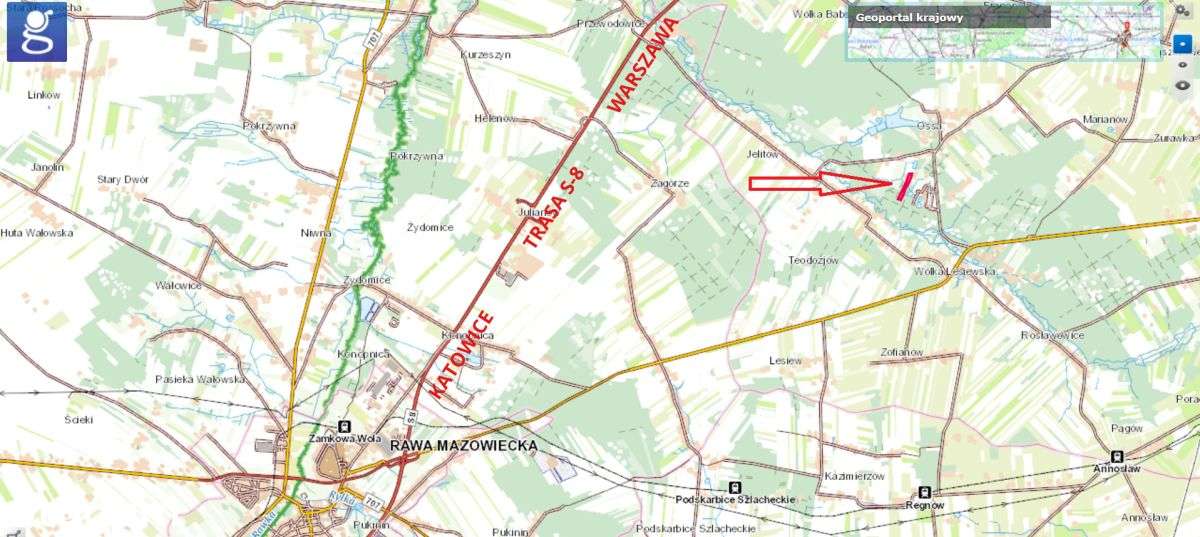 Działka Budowlana 1,40 Ha Ossa K/ Rawy Maz-6