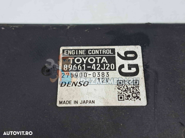 Calculator motor ECU Toyota Rav 4 III (ACA3, ACE, ALA3, GSA3, ZSA3) [Fabr 2005-2013] 89661-42J20 2.2 - 2
