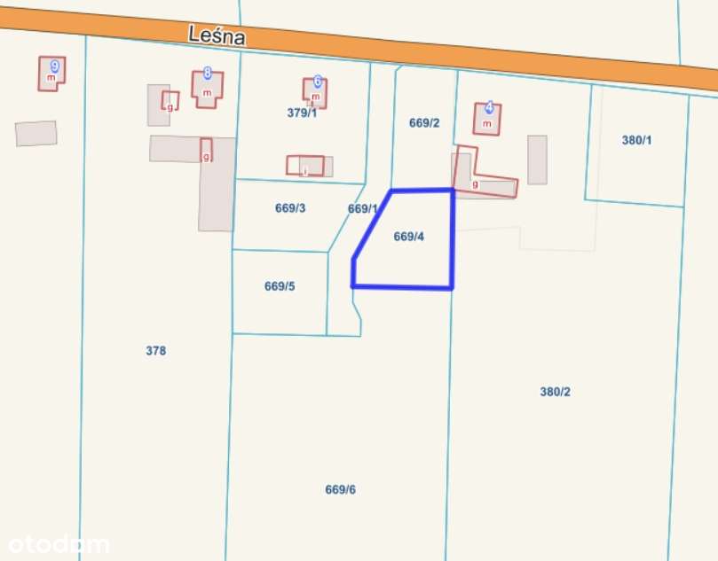 Działka budowlana Borzechowo 1030 m2 - BLISKO JEZIORA-8