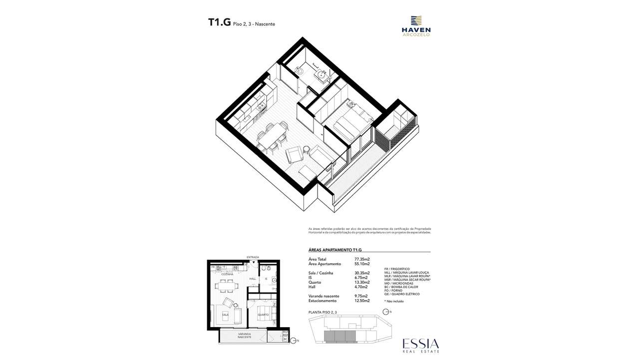 T1 Varanda e Garagem Miramar | T1 Gaia próximo Praia Haven Arcozelo-7